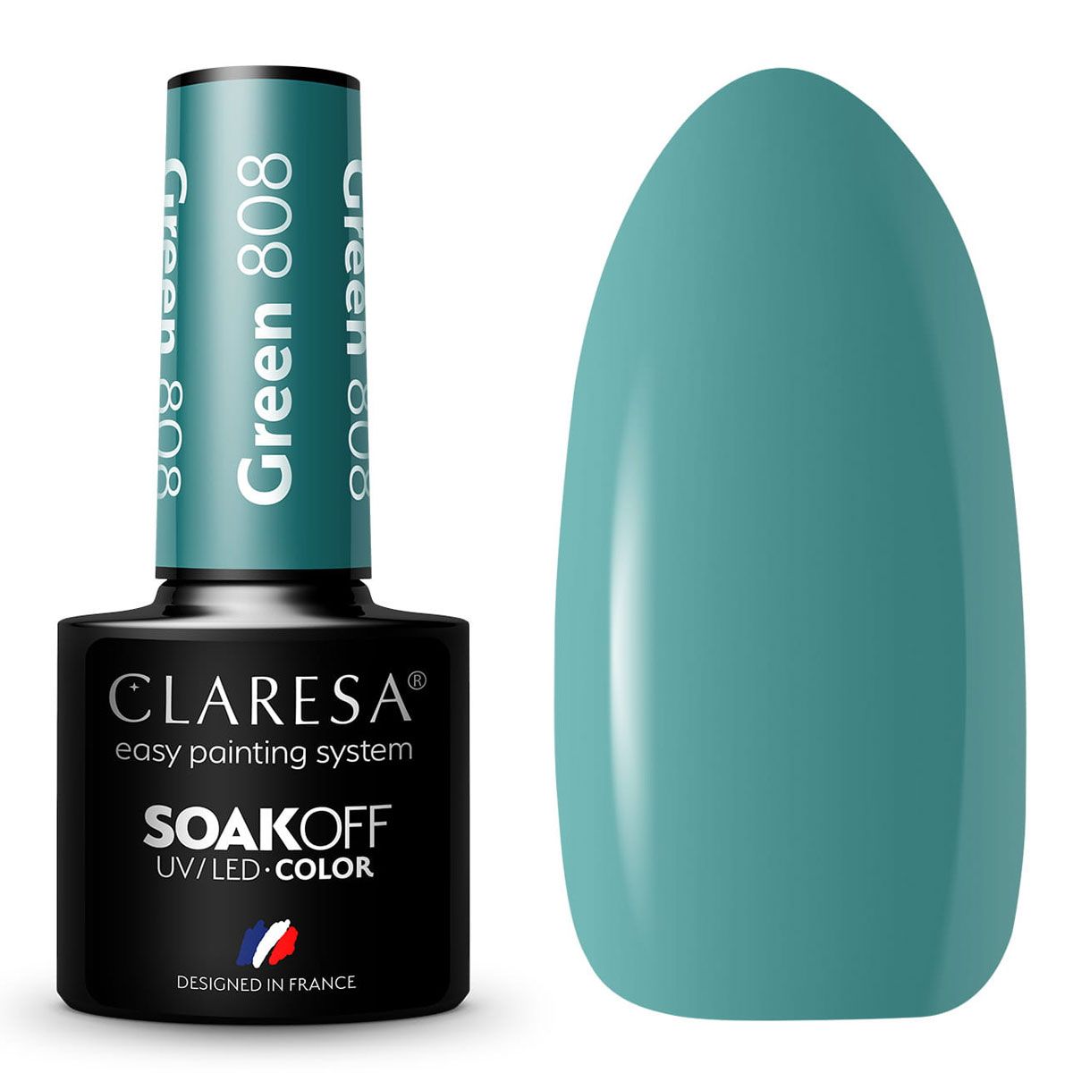 Claresa uv led gellak 5ml groen 808 regenboog explosie