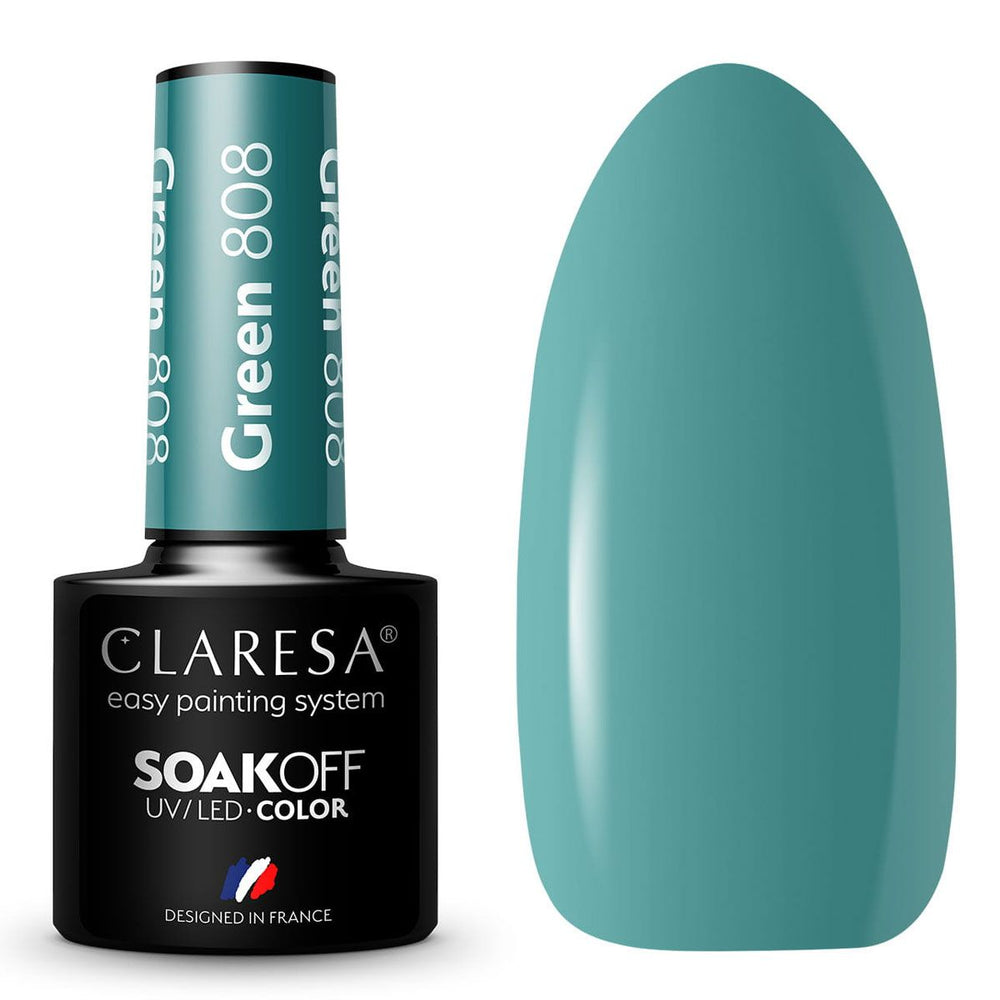 Claresa uv led gellak 5ml groen 808 regenboog explosie