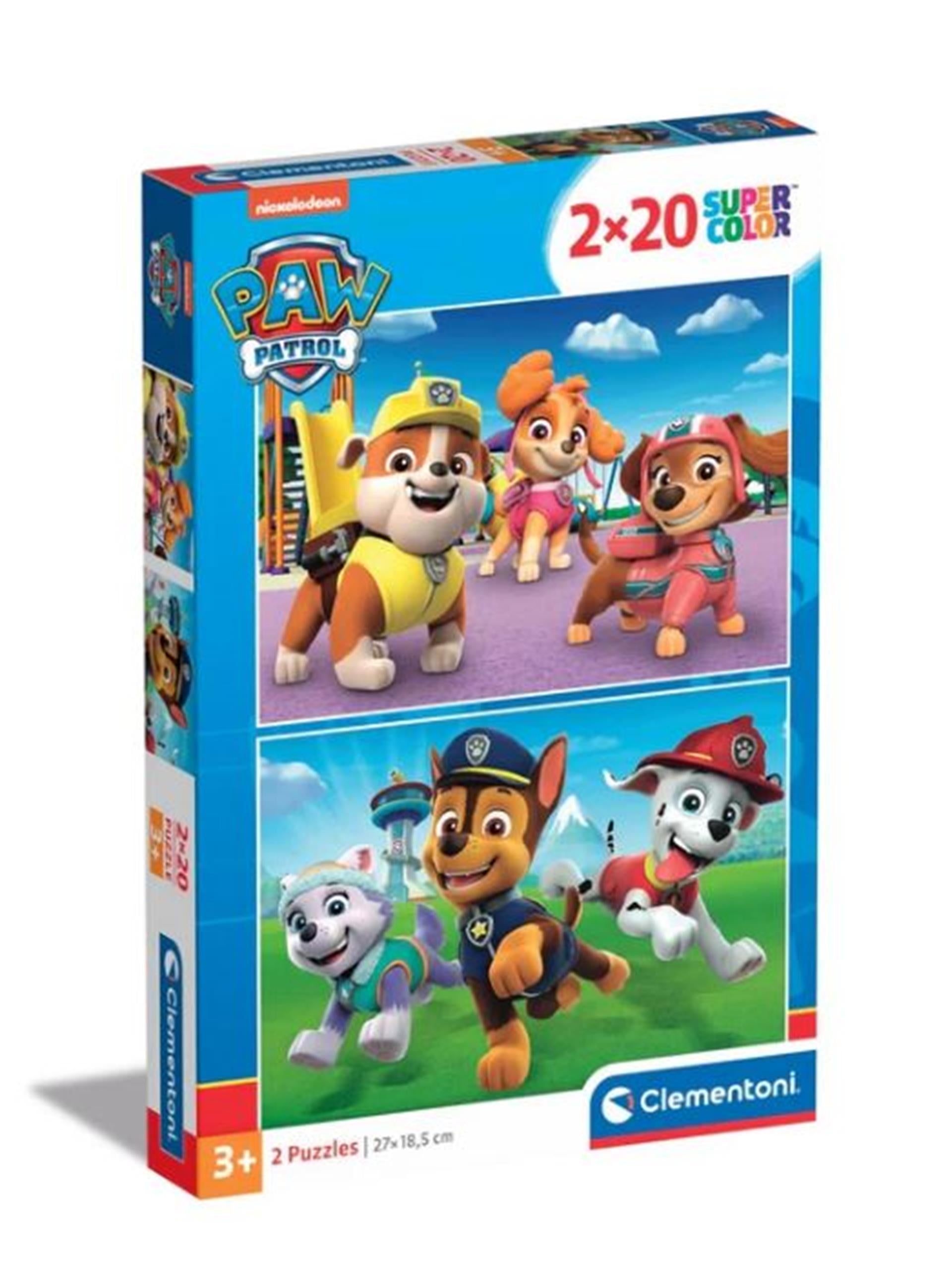 Clementoni Legpuzzel Paw Patrol, 2x20st.
