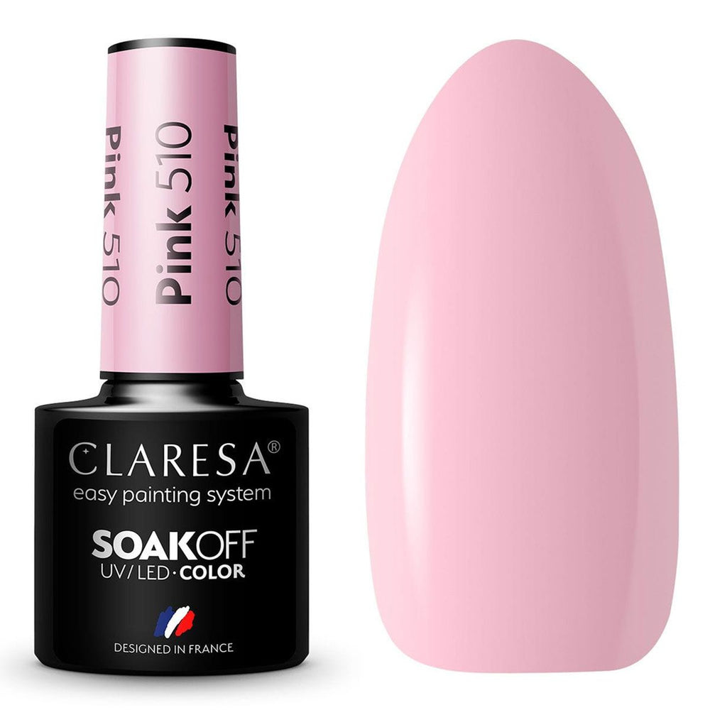 Claresa uv led gellak 5ml roze 510 kermis