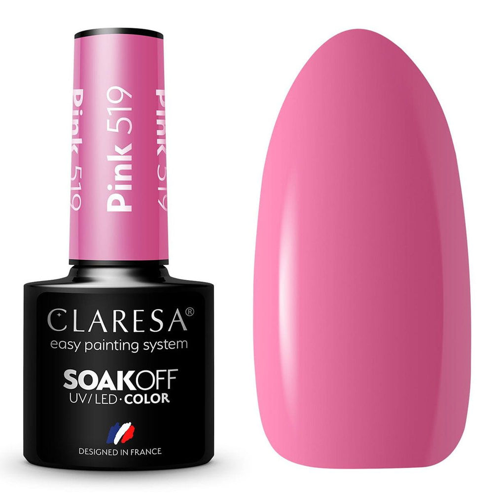 Claresa uv led gellak 5ml roze 519 zonnige tuin