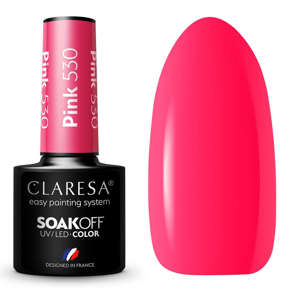Claresa uv led gellak 5ml roze 530 regenboog explosie