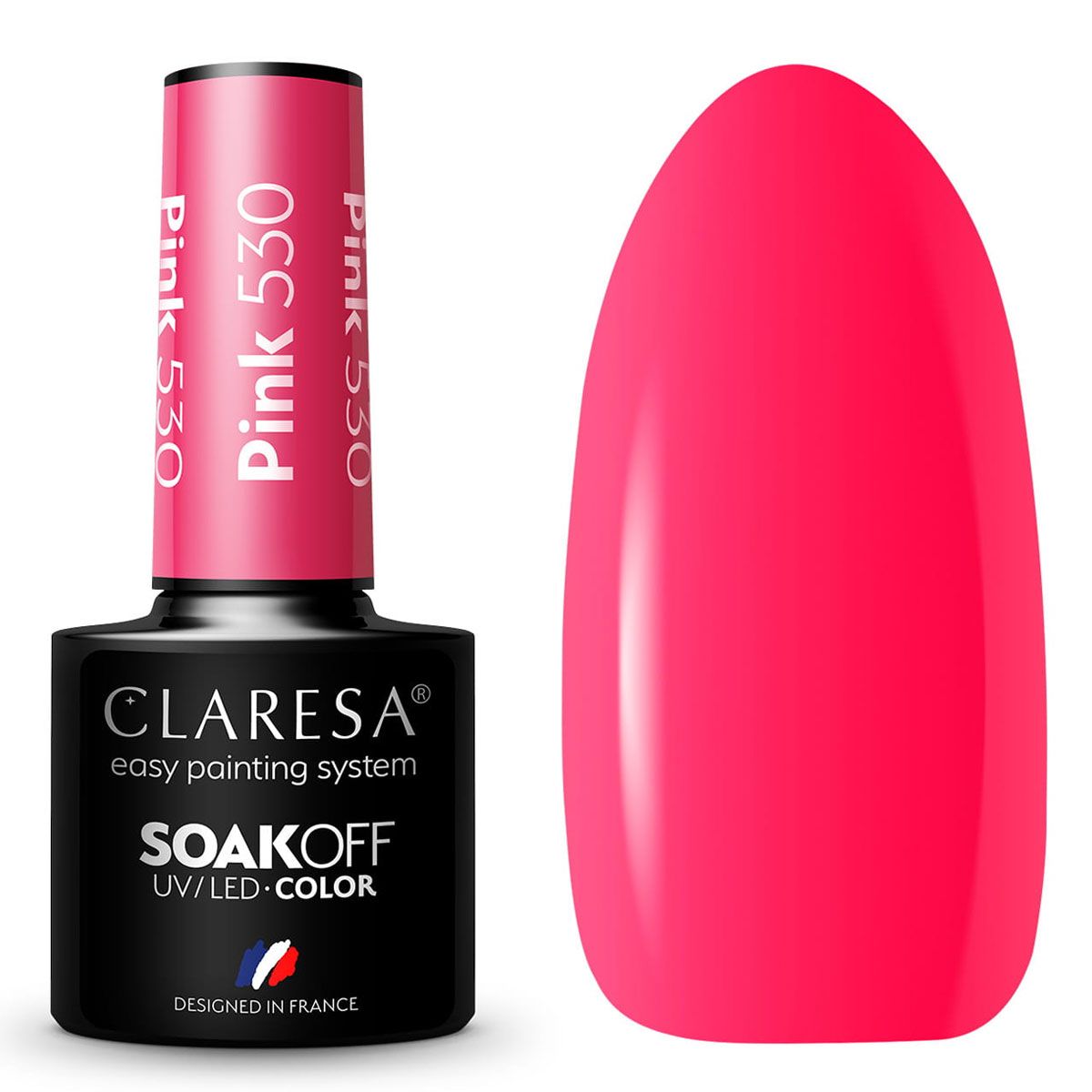 Claresa uv led gellak 5ml roze 530 regenboog explosie