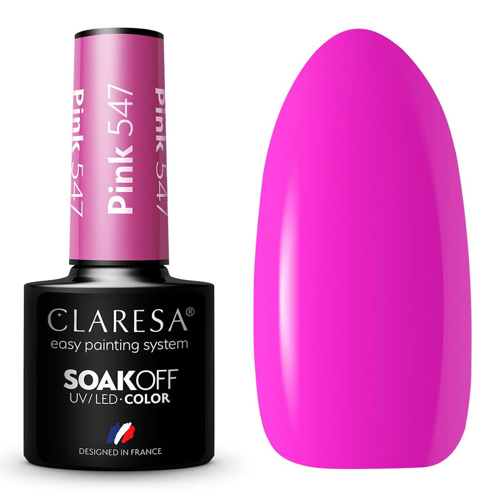 Claresa uv led gellak 5ml roze 547 zonnige tuin