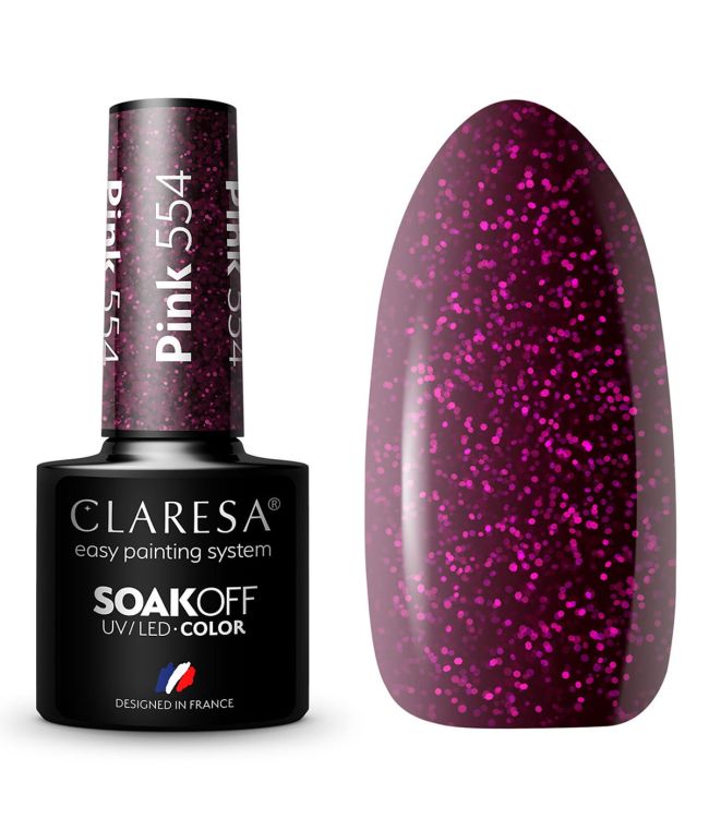 Claresa uv led gellak 5ml roze 554 warme gevoelens