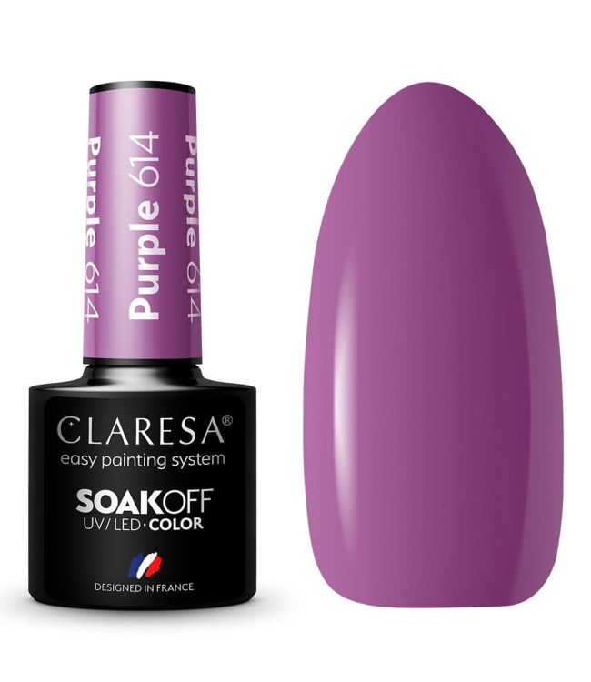 Claresa uv led gellak 5ml paars 614 kermis