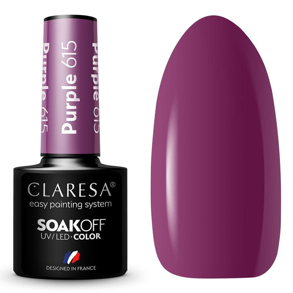 Claresa uv led gellak 5ml paars 615 quiet forest