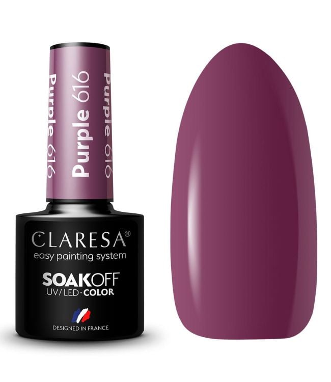Claresa uv led gellak 5ml paars 616 quiet forest