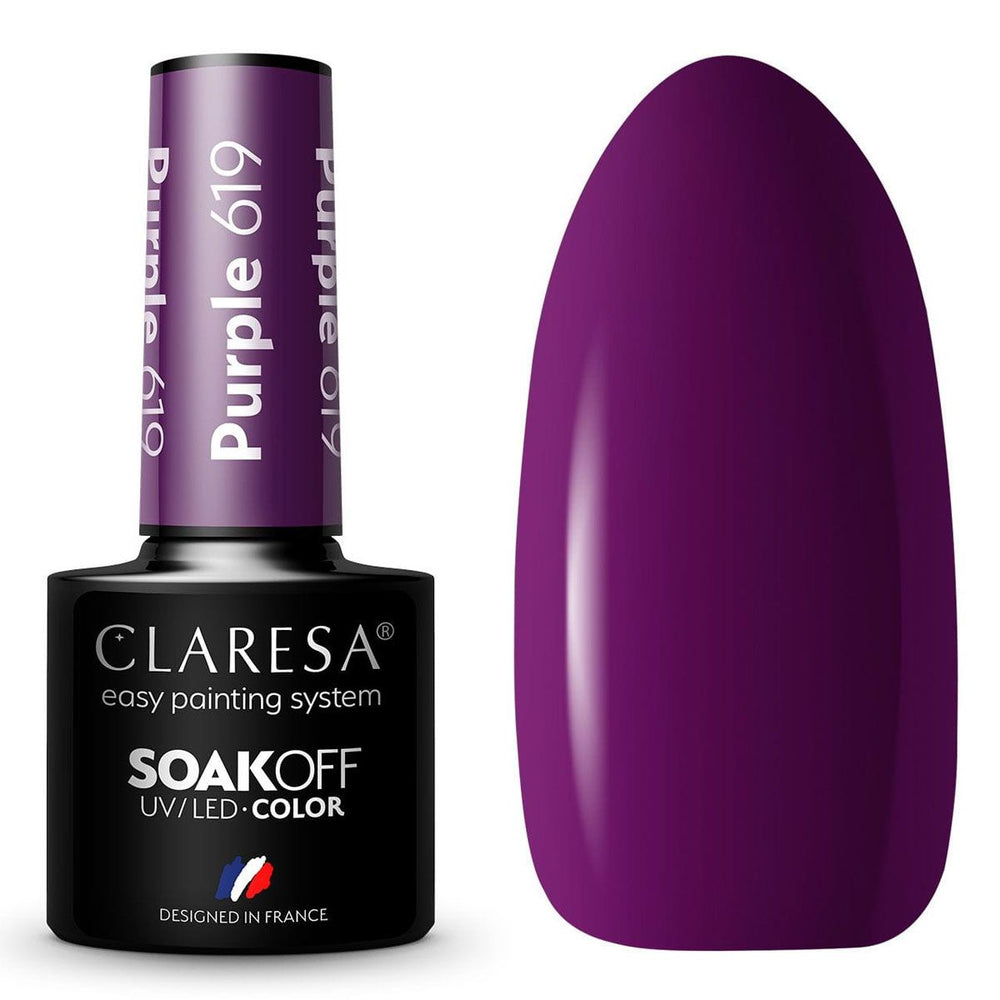 Claresa uv led gellak 5ml paars 619 volle bessen