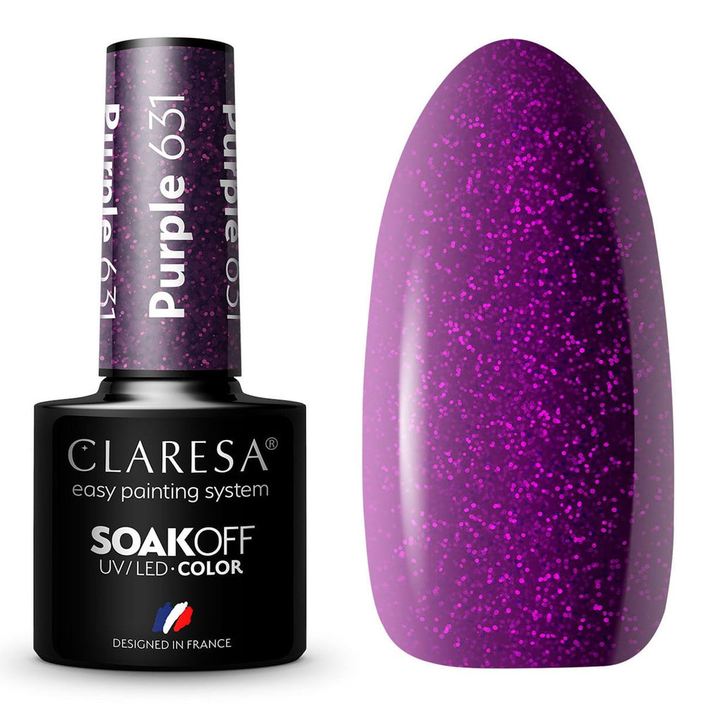 Claresa uv led gellak 5ml paars 631 volle bessen