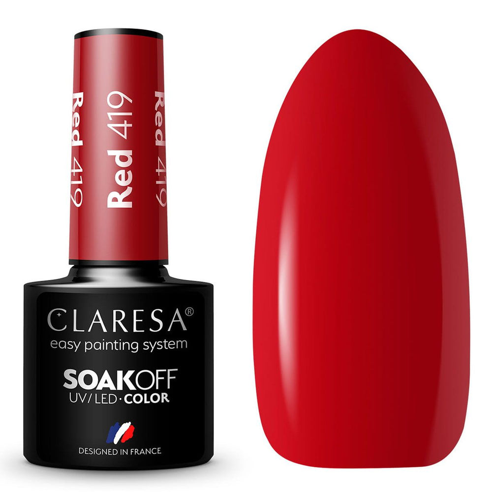 Claresa uv led gellak 5ml rood 419 warme gevoelens
