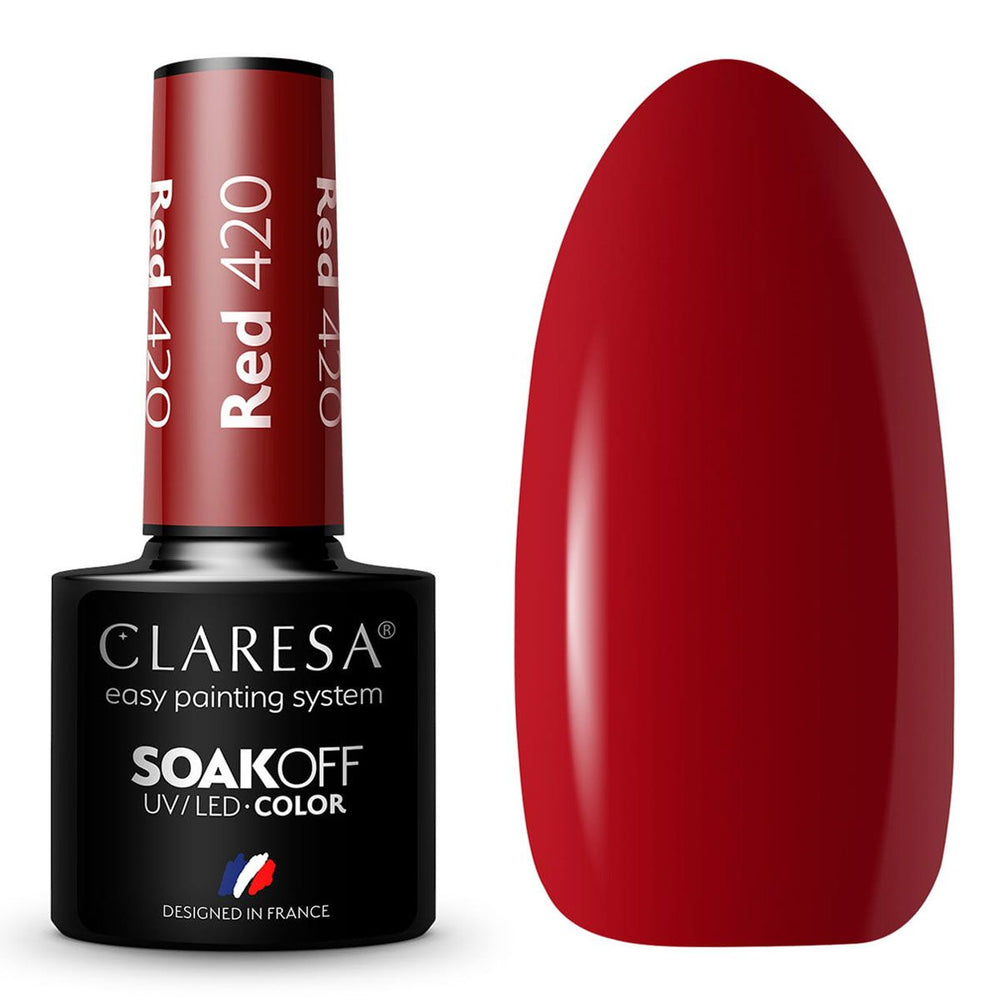 Claresa uv led gellak 5ml rood 420 volle bessen