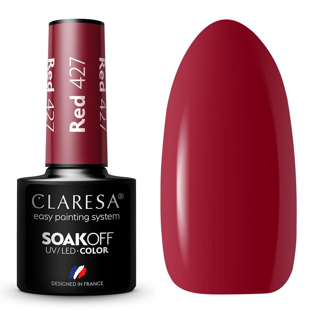 Claresa uv led gellak 5ml rood 427 kermis