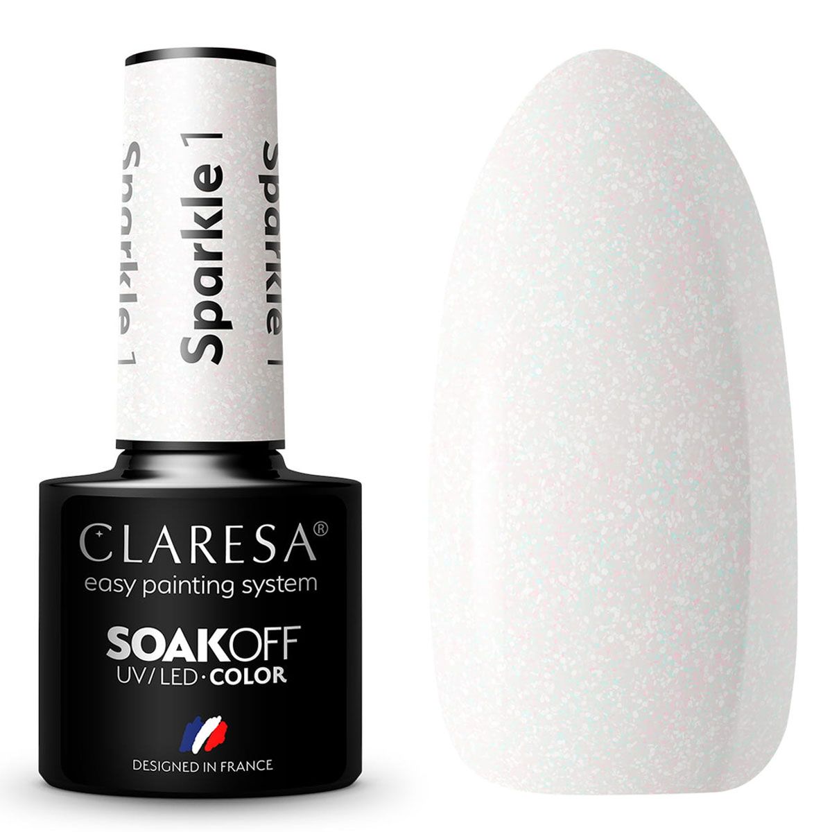 Claresa uv led gellak 5ml glitter 1
