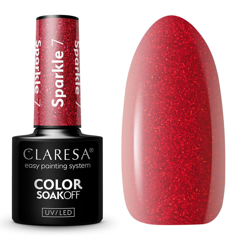 Claresa uv led gellak 5ml glitter 7