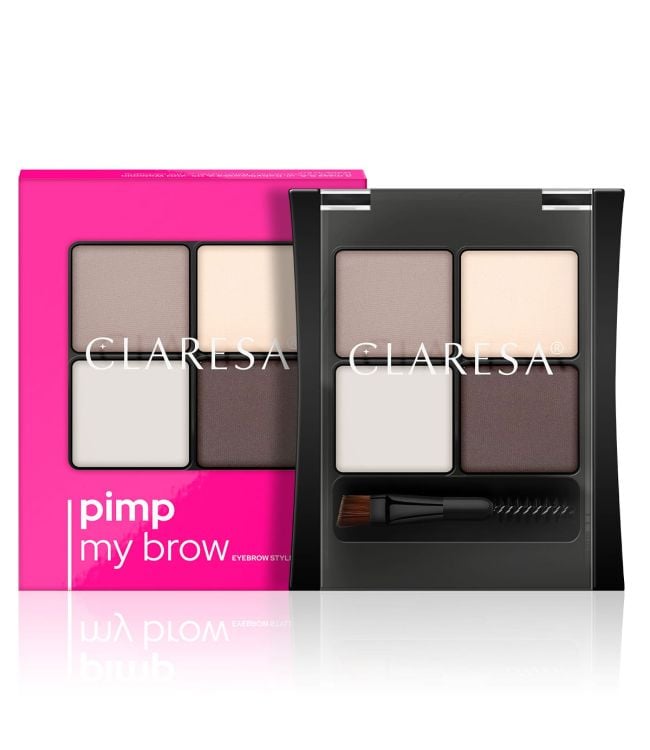 Claresa pimp my brow wenkbrauwstylingkit 01 zachtbruin 4gr