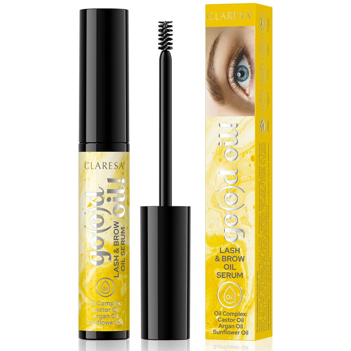 Claresa go(o)d oil! wimper wenkbrauw olie serum 8gr