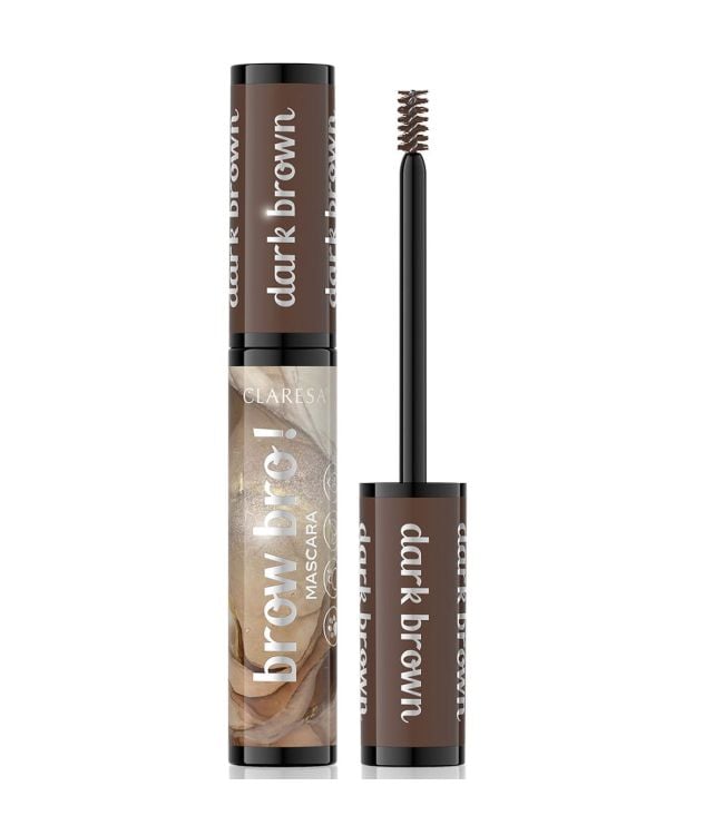 Claresa brow bro! wenkbrauw mascara 02 dark brown 8ml