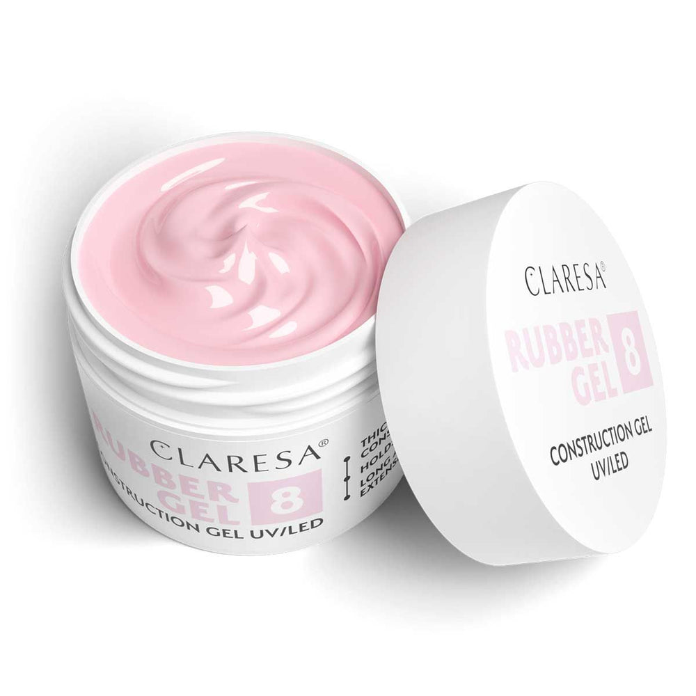 Claresa rubber gel 8 ballerina roze 45gr.