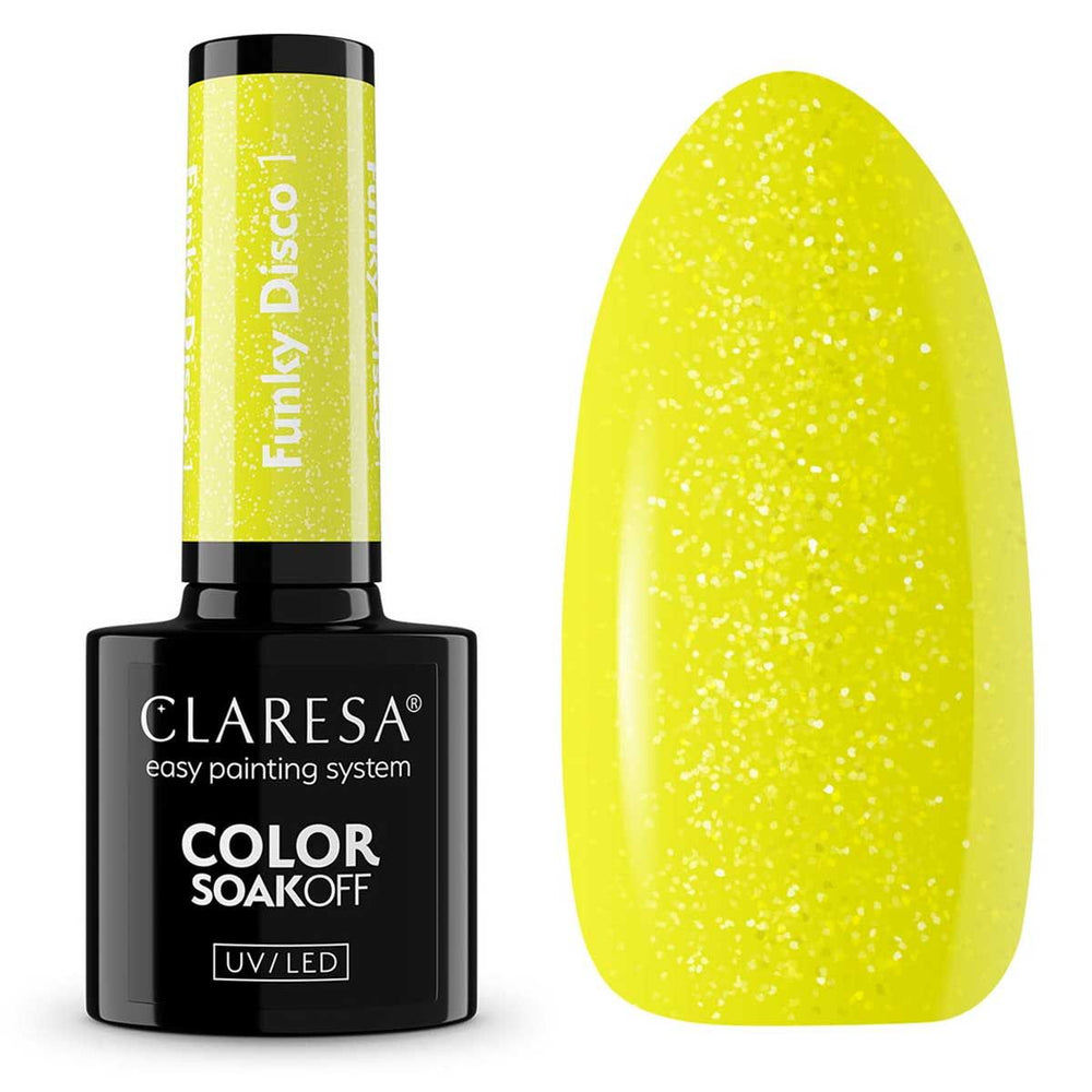 Claresa uv led gellak 5ml funky disco 1 gele groef