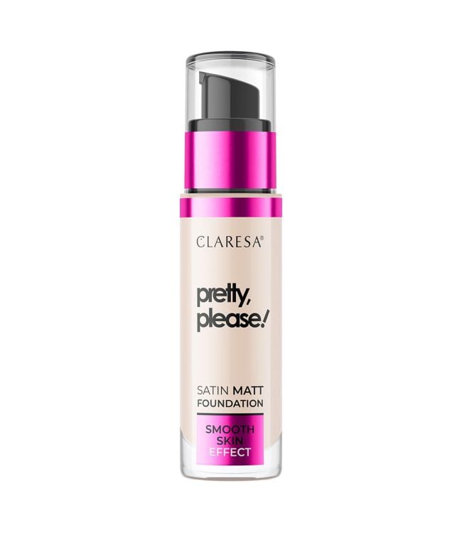Claresa satijn matte foundation mooi, alsjeblieft! 01 fair light 34gr.