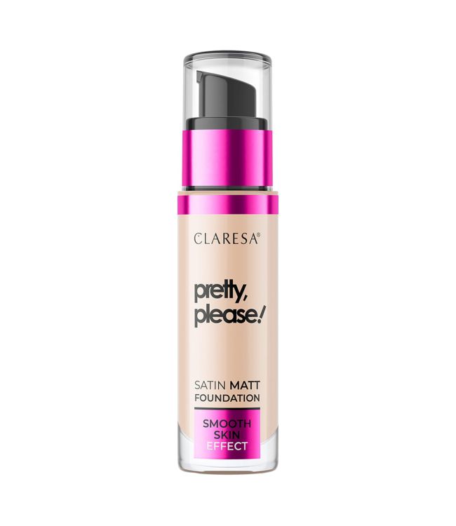Claresa satijn matte foundation mooi, alsjeblieft! 04 medium 34gr.