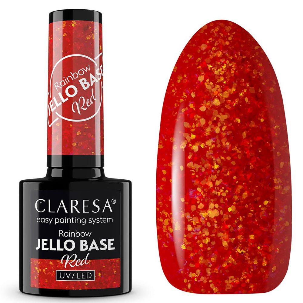 Claresa regenboog jello basislaag rood 5ml