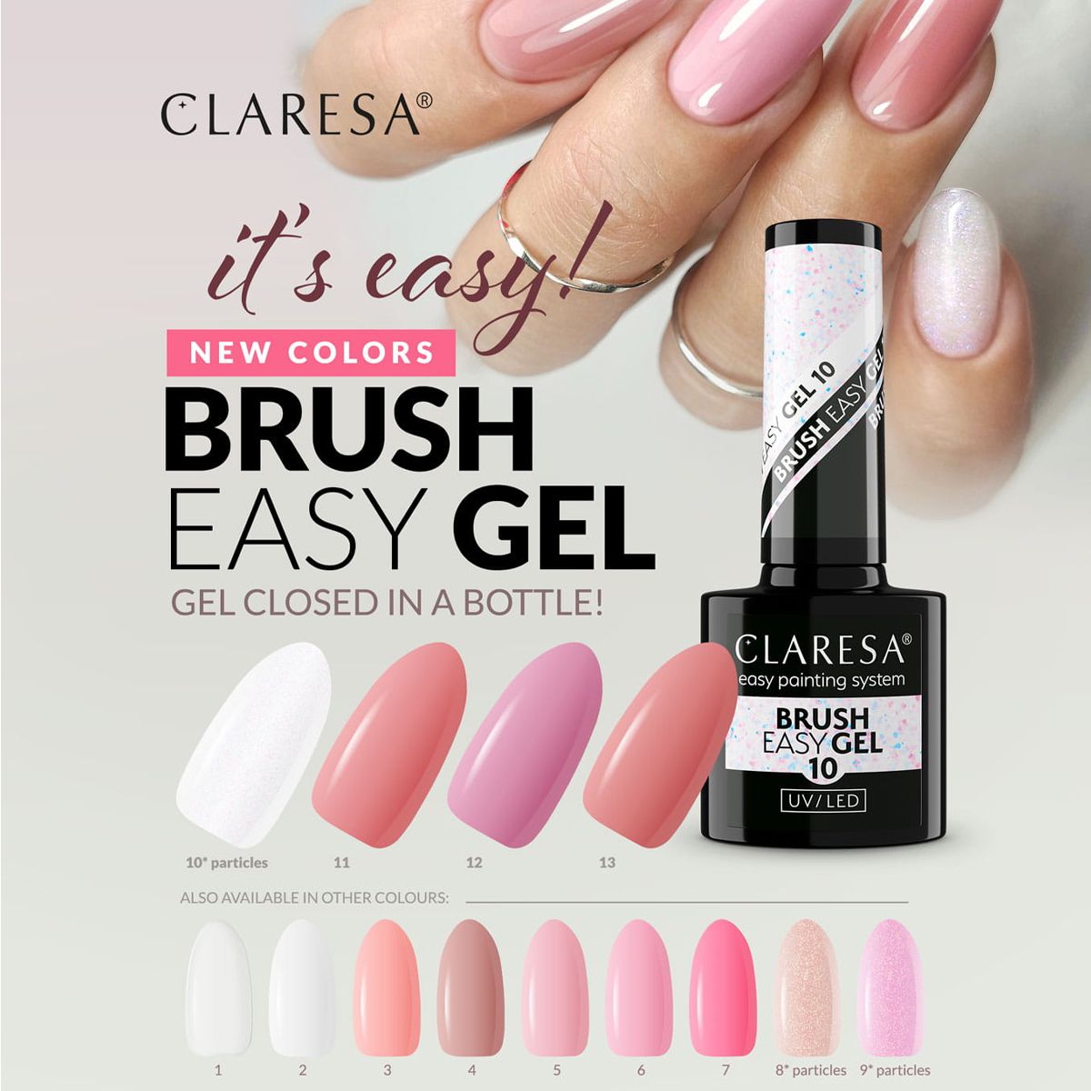 Claresa penseel easy gel 10 5ml