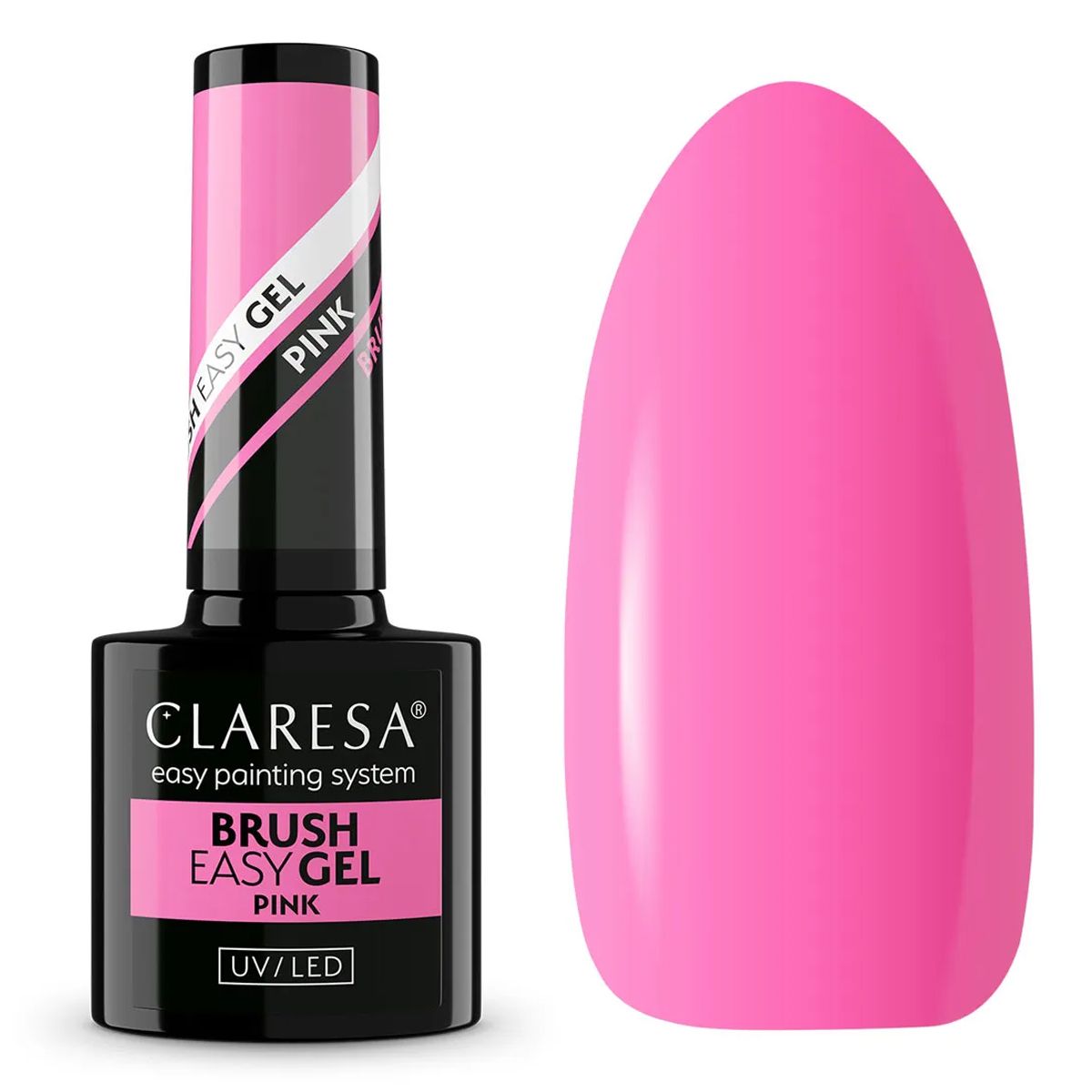 Claresa penseel easy gel roze 5ml
