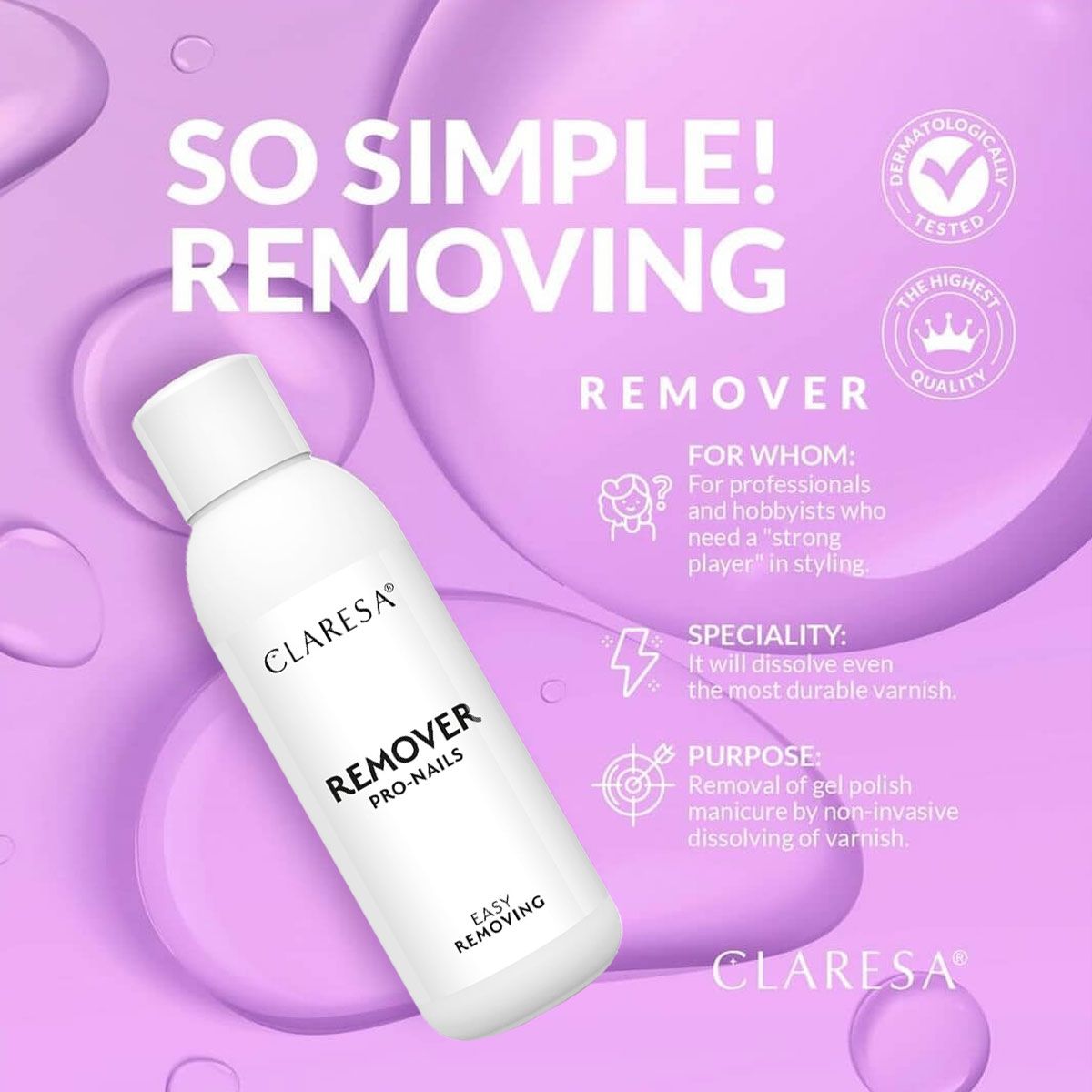 Claresa nail remover 500ml