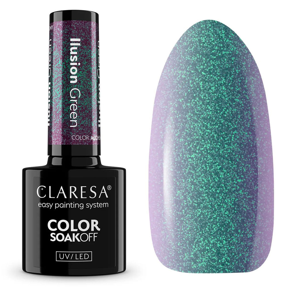 Claresa uv led gellak 5ml color alchemy - illusion green