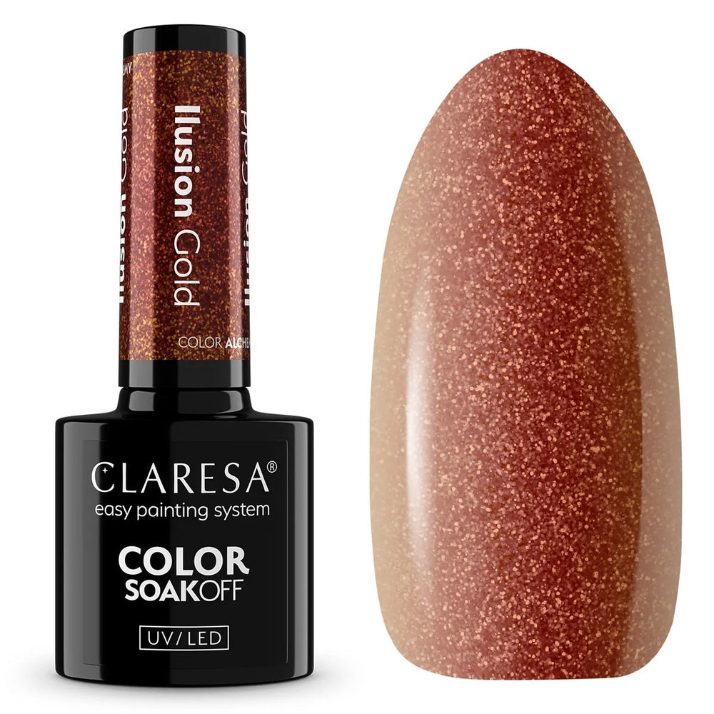 Claresa uv led gellak 5ml color alchemy - illusion gold