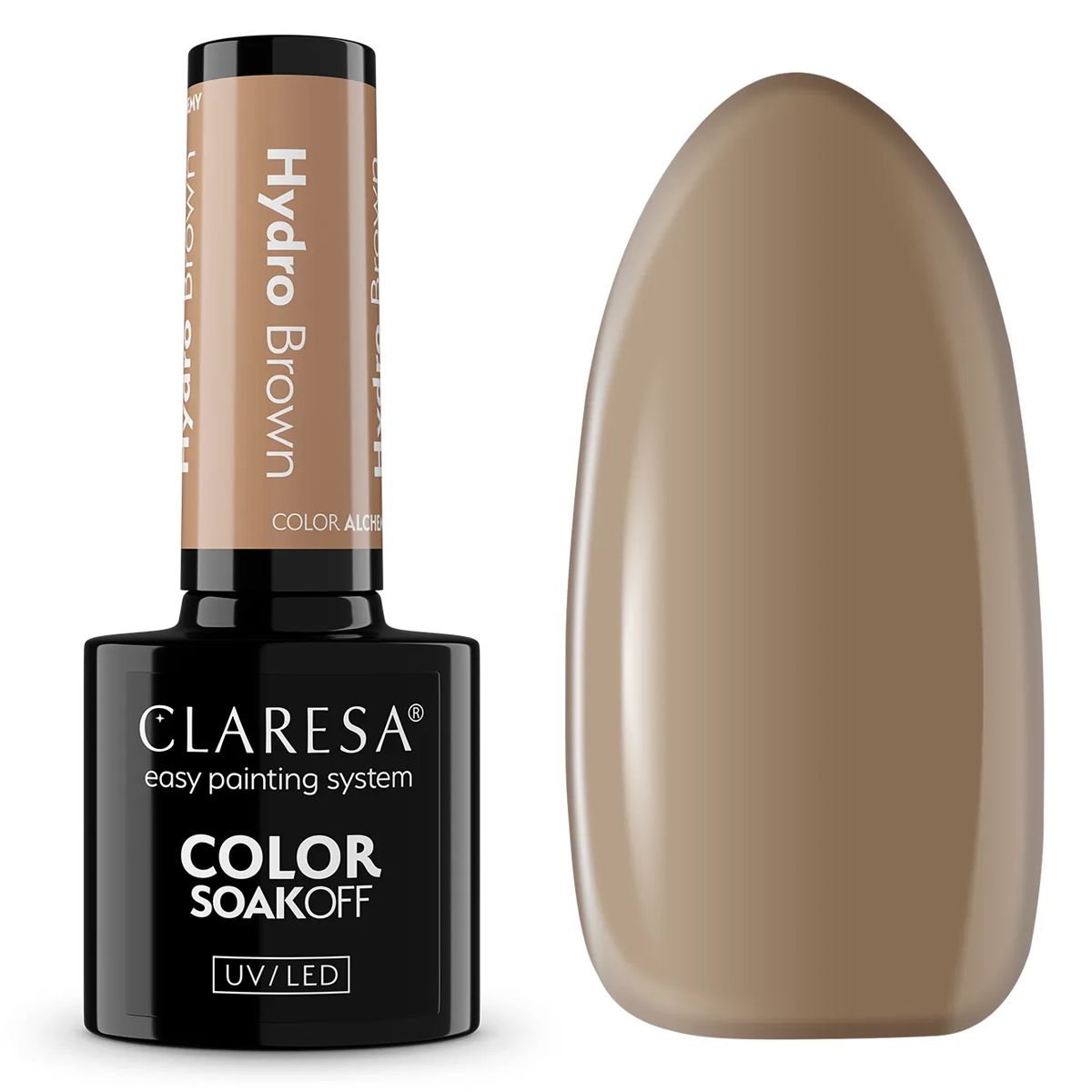 Claresa uv led gellak 5ml color alchemy - hydro brown