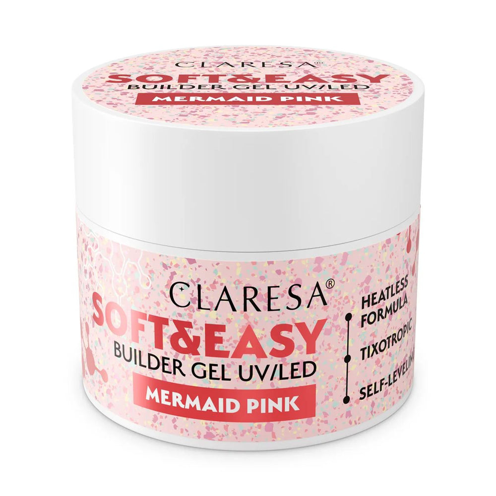 Claresa keratine soft easy builder gel mermaid pink 12gr.