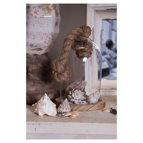 Clayre eef 6gl2220 stolp transparant 12x19 cm