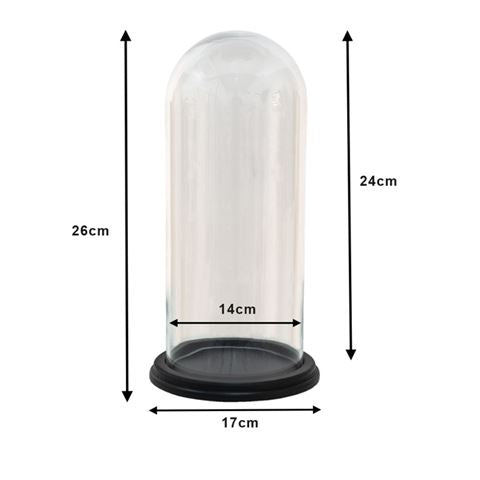 Clayre eef stolp 6gl3472 transparant 17x26 cm