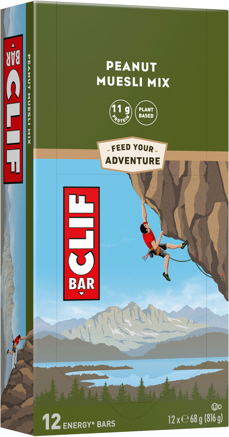 Clif bar energy bar 12x68g box | chocolate almond fudge