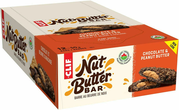 Clif bar nut butter filled bar box of 12 | chocolate chip-peanut butter