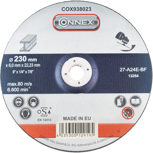 Connex afbraamschijf metaal 230mm - cox938023