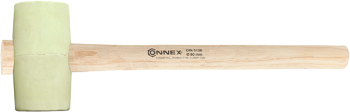 Connex gummihamer 90mm beige hout - cox625115