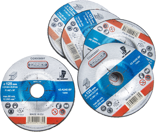 Connex set 5x slijpschijf metaal 125mm - cox938006