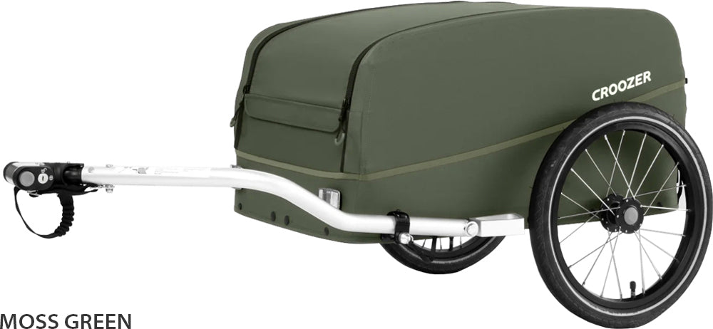 Croozer kalle cargo bicycle trailer | moss green