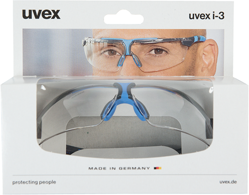 Meister uvex veiligheidsbril i-3 9190 zwart blauw - coxt938796