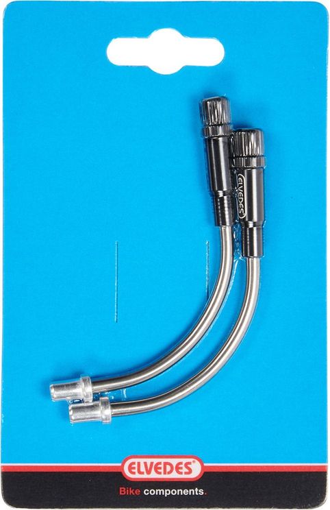 Verstelbare V-brake bochtjes 90° RVS (2 stuks)