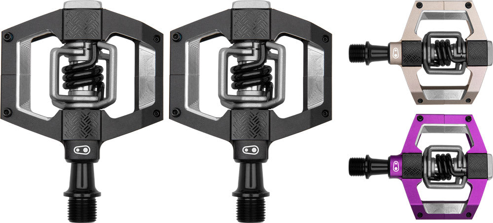 Crankbrothers mallet trail clipless pedals | purple black