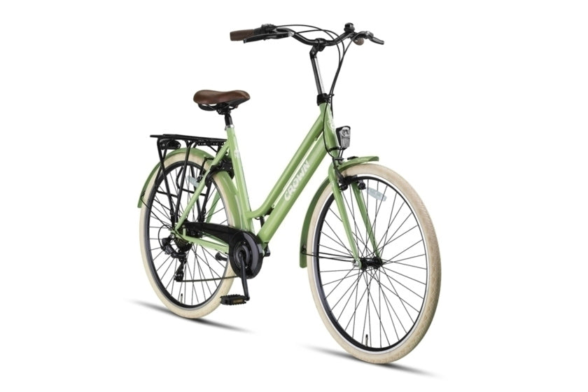 Crown new york 28 inch 53 cm dames 7v v-brakes groen