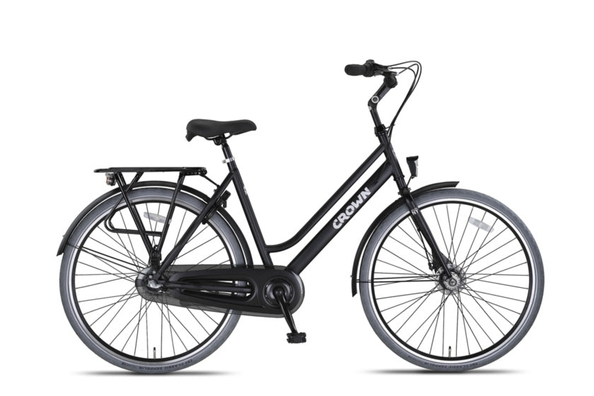 New York Plus 28inch Damesfiets 53cm Midnight Zwart *** ACTIE ***