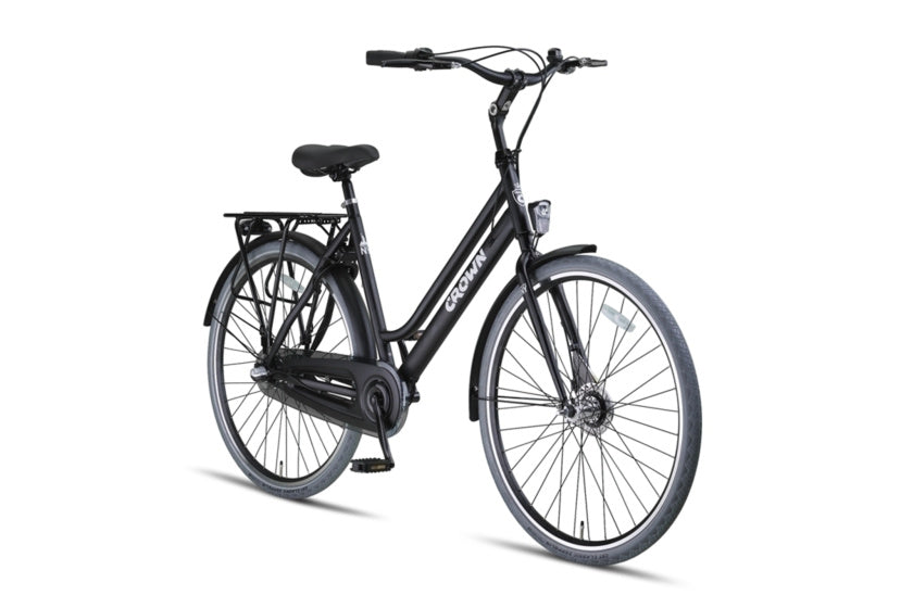 New York Plus 28inch Damesfiets 53cm Midnight Zwart *** ACTIE ***