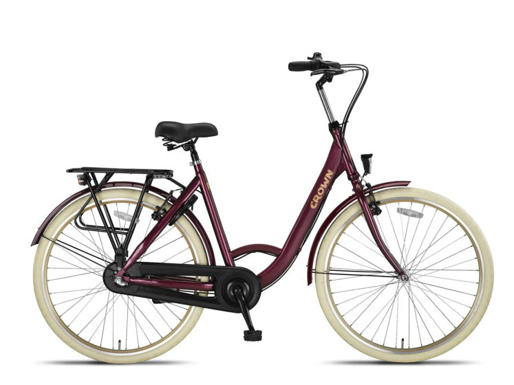 Crown rio plus 28 inch 53 cm dames 3v v-brakes bordeaux