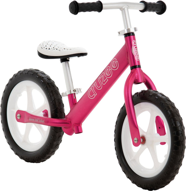 Cruzee ultralite balance bike 12″ pink